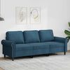 vidaXL 3-personers sofa 180 cm velour bl&aring;