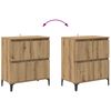 vidaXL Sideboards 3 pcs Artisan Egetr&aelig; 60 x 35 x 70 cm Konstrueret tr&aelig;