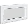 vidaXL K&aelig;ldervindue RISOR 110 x 50 cm PVC og glas Antracit