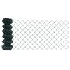 vidaXL Hegnsp&aelig;l Gr&oslash;n 25 x 0,8 m (40 x 40 mm net) St&aring;l og PVC