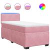 vidaXL kontinentalseng med madras 90x190 cm fl&oslash;jl pink