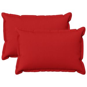 vidaXL Pude med pude HOUTEN 2 stk. R&oslash;d Faux Linned