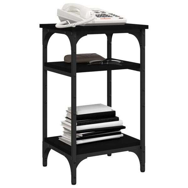 vidaXL sidebord 35x30x60 cm konstrueret tr&aelig; sort