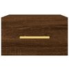 vidaXL v&aelig;gh&aelig;ngte sengeborde 2 stk. 35x35x20 cm brun egetr&aelig;sfarve