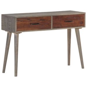 vidaXL konsolbord 110x35x75 cm massivt ru mangotr&aelig; gr&aring;