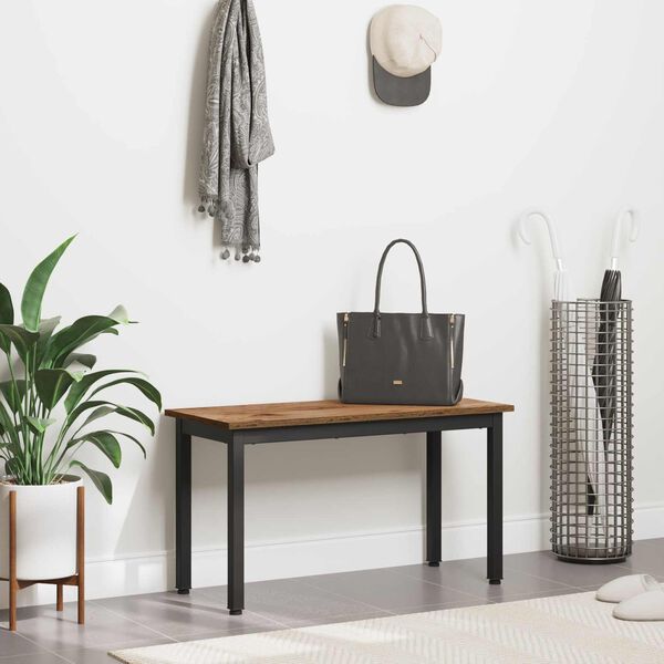 vidaXL b&aelig;nk Gammelt tr&aelig; 80 x 35 x 45 cm Konstrueret tr&aelig;