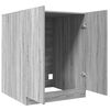 vidaXL vaskemaskineskab 71x71,5x91,5 cm grå sonoma-eg