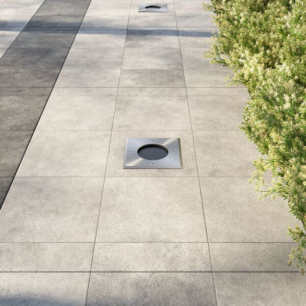 vidaXL nedgravede udendørs havespotlys 3 stk. firkantet