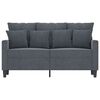 vidaXL 2-personers sofa 120 cm velour m&oslash;rkegr&aring;