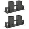 Br&aelig;nde stakkehj&aelig;lp 2 pcs Antracit 34 x 10 x 15 cm St&aring;l