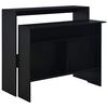 vidaXL barbord med 2 bordplader 130x40x120 cm sort