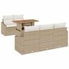 vidaXL Havesofa S&aelig;t 6 stk. Beige og creme