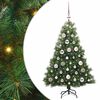 vidaXL Kunstigt juletr&aelig; med 150 LED'er Gr&oslash;n 120 cm PE og PVC