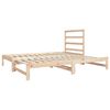 vidaXL daybed med udtr&aelig;k 2x(90x190) cm massivt fyrretr&aelig;
