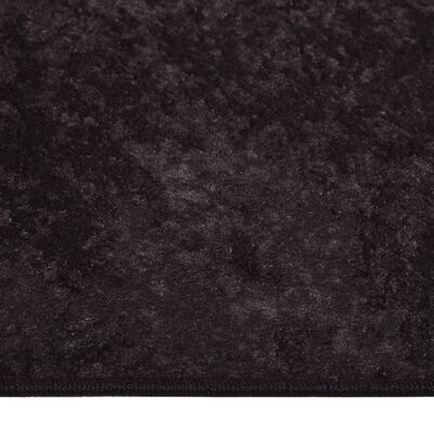 vidaXL gulvtæppe 120x180 cm skridsikkert og vaskbart antracitgrå