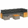 vidaXL sofas&aelig;t til haven 8 dele med hynder polyrattan gr&aring;