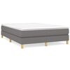 vidaXL Boxspring sengeramme 140x200 cm stof m&oslash;rkegr&aring;