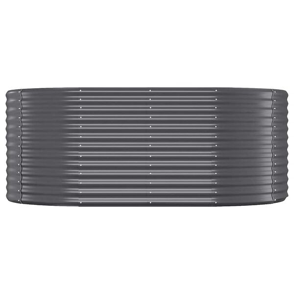 vidaXL plantekasse 175x100x68 cm galvaniseret stål antracitgrå