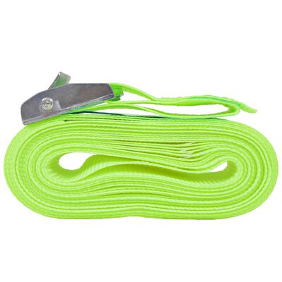 vidaXL surringsbånd 10 stk. 0,25 ton 5 m x 25 mm fluorescerende grøn