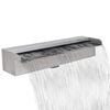 Rektangul&aelig;rt vandfald/font&aelig;ne til sv&oslash;mmebassin rustfrit st&aring;l 45 cm