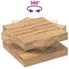 vidaXL sofabord 360 grader drejeligt 70x70x34,5 cm kunsteg