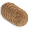vidaXL Pudebetr&aelig;k 6 pcs HEERLEN Gr&aring;brun &Oslash; 40 cm PV Fleece