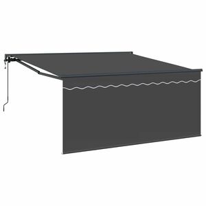 vidaXL Udtr&aelig;kkelig markise Antracit 350 x 250 cm