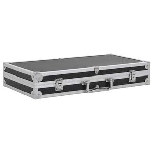 vidaXL v&aring;benkasse aluminium ABS sort
