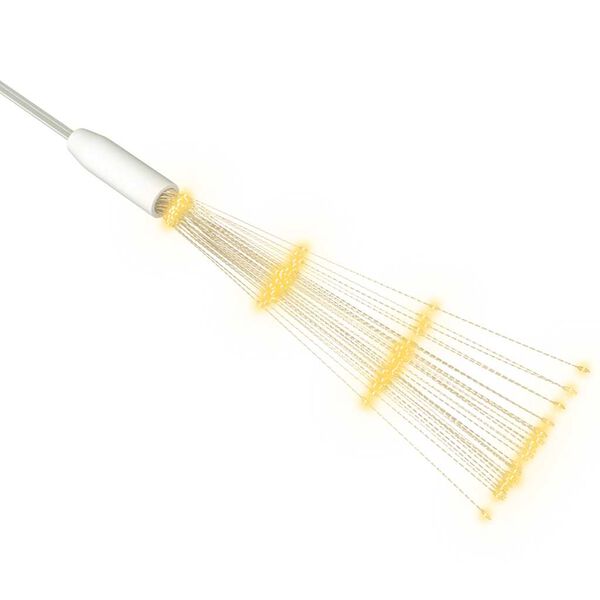 vidaXL udend&oslash;rslys fyrv&aelig;rkeridesign 4 stk. 20 cm 560 LED'er varm hvid