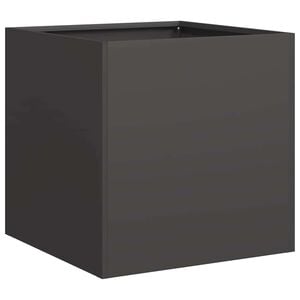vidaXL plantekasse 40x40x40 cm koldvalset st&aring;l sort