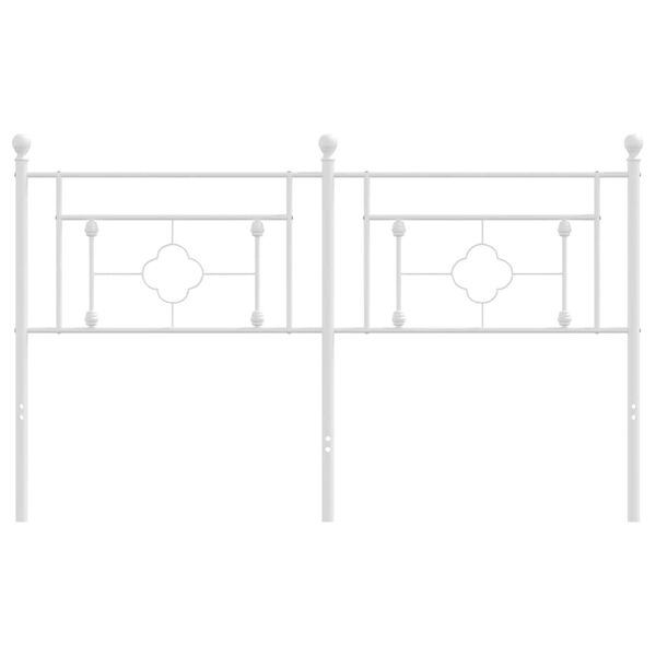 vidaXL udskiftningsgavl 150 cm metal hvid