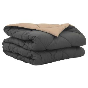 vidaXL Sommer dyne 200 x 135 cm Sommer 200 gsm Antracit og Taupe
