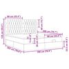 vidaXL osmannisk sengeramme med madrasser 180x200 cm stof sort