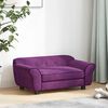 vidaXL hundesofa 72x45x30 cm plys bordeauxfarvet