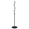 vidaXL stumtjener 177 cm pulverlakeret jern sort