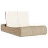 vidaXL solseng med hynder polyrattan beige