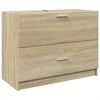 vidaXL underskab til h&aring;ndvask 78x37x59 cm konstrueret tr&aelig; sonoma-eg