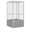 vidaXL fuglebur 111x107x211,5 cm galvaniseret st&aring;l gr&aring;