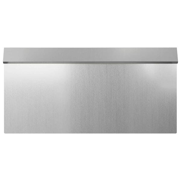 vidaXL Sneglehegn 4 pcs S&oslash;lv 50 x 3,5 x 25 cm Galvaniseret st&aring;l