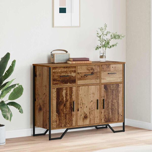 vidaXL Sideboard Gammelt træ 97 x 32.5 x 74.5 cm Konstrueret træ
