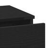 vidaXL Natskab med skuffe Sort eg 40 x 35 x 65 cm Konstrueret træ