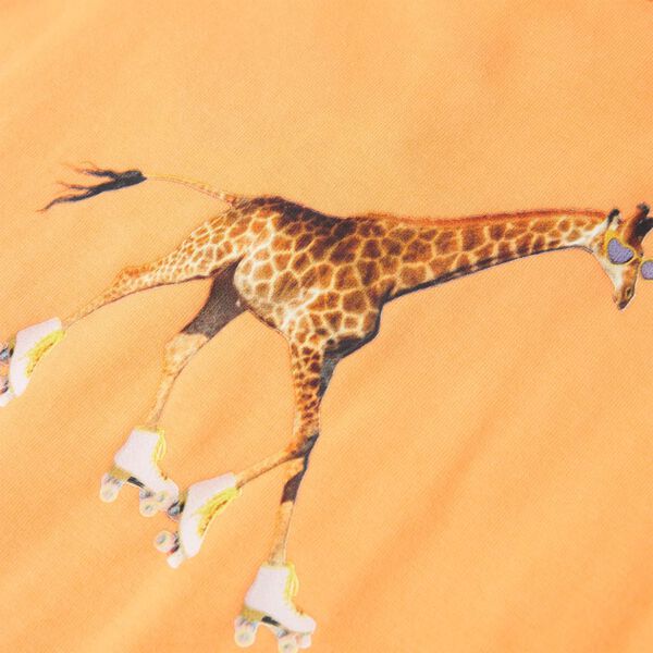 T-shirt til børn str. 92 lys orange