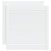 vidaXL skabsl&aring;ger 2 stk. 61,5x59,4 cm lameldesign massivt fyr hvid