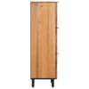 vidaXL Highboard Acacia Brun Finish 40 x 33 x 110 cm Massivt mangotr&aelig;