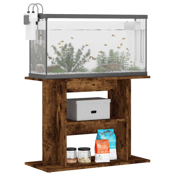 vidaXL akvariestativ r&oslash;get eg 80x35x60 cm konstrueret tr&aelig;