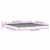 vidaXL Gulv seng ramme Naturfarvet 213.5 x 104 x 9 cm Massiv fyrretr&aelig;