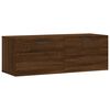 vidaXL v&aelig;gskab 100x36,5x35 cm konstrueret tr&aelig; brun egetr&aelig;sfarve