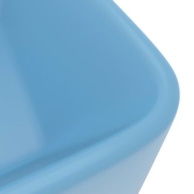 vidaXL luksushåndvask 41x30x12 cm keramik mat lyseblå