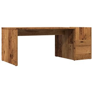 vidaXL sofabord 90x45x35 cm konstrueret tr&aelig; antikt tr&aelig;