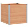 vidaXL H&oslash;jbed Brun 100 x 100 x 91 cm alu.